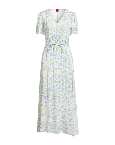 HUGO Midi dress Yellow 100% Viscose