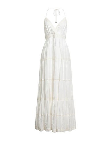 TWINSET Long dress U&B Ivory 100% Cotton
