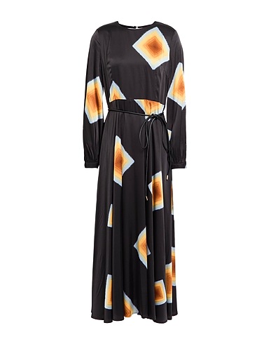 ANONYME DESIGNERS Long dress Black 100% Polyester