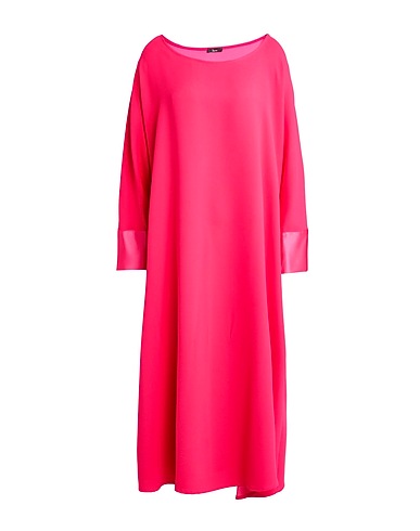 HANITA Midi dress Fuchsia 65% Acetate, 35% Viscose