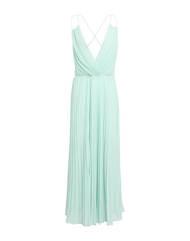 TWINSET Long dress Light green 100% Polyester
