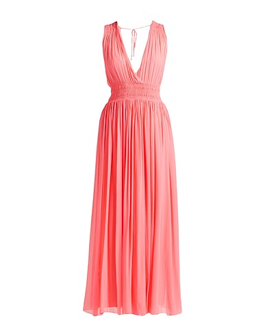 PATRIZIA PEPE SERA Long dress Coral 100% Viscose