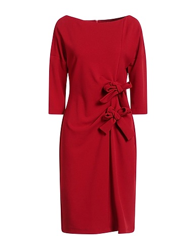 SANDRO FERRONE Vestito midi Rosso 95% Poliestere, 5% Elastan