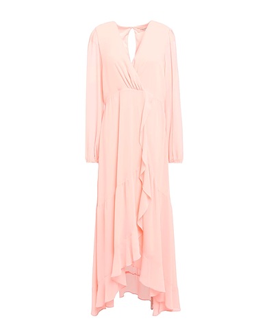 TWINSET Long dress Salmon pink 100% Polyester
