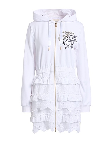 FRACOMINA Short dress COLLECTION White 95% Cotton, 5% Elastane