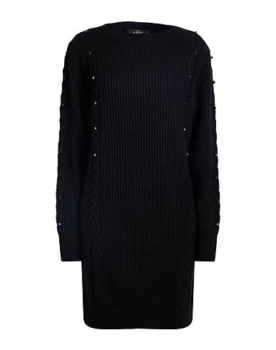 ACTITUDE by TWINSET Kurzes Kleid Schwarz 70% Acryl, 15% Polyamid, 15% Wolle, Polyester