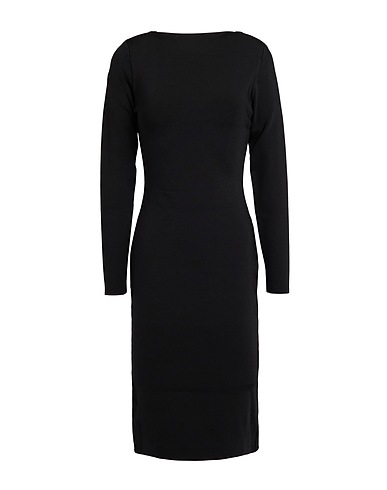 TWINSET Elegantes Kleid Schwarz 72% Viskose, 25% Polyester, 3% Elastan
