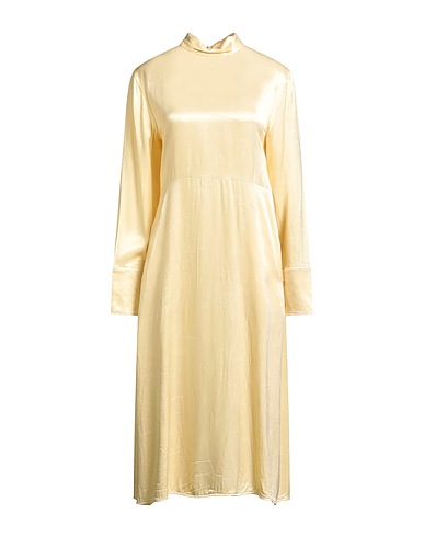 JIL SANDER Midi dress Sand 67% Viscose, 33% Cupro