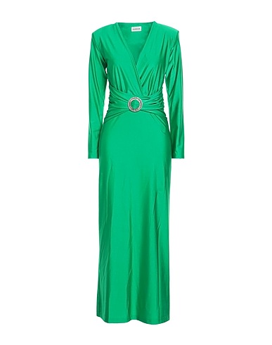 P.A.R.O.S.H. Long dress Emerald green 80% Polyamide, 20% Elastane