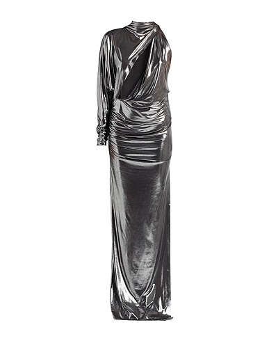 HOUSE OF AMEN Long dress Silver 94% Polyester, 6% Elastane
