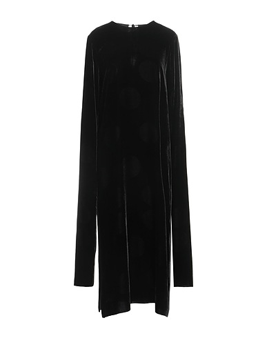 UMA WANG Long dress Black 82% Viscose, 18% Silk