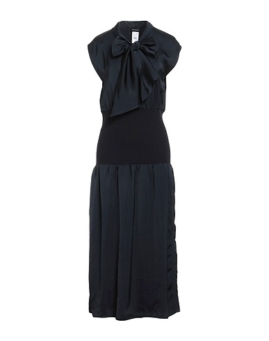 FABIANA FILIPPI Langes Kleid Schwarz 100% Viskose, Baumwolle