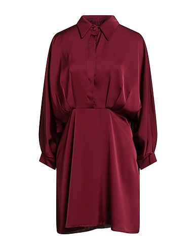 CRISTINAEFFE Short dress Burgundy 100% Polyester