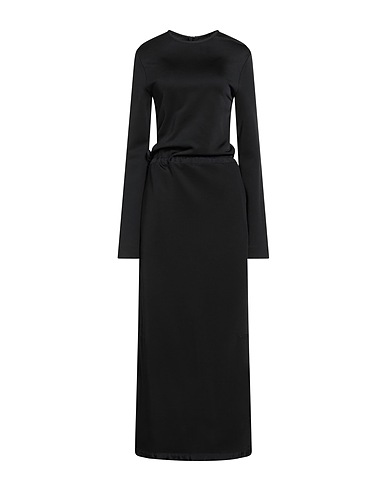 JIL SANDER Long dress Black 46% Viscose, 40% Virgin Wool, 10% Polyamide, 4% Elastane