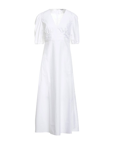 CALIBAN Long dress White 100% Cotton