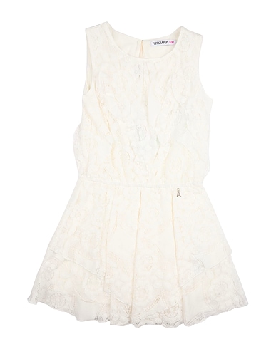 PATRIZIA PEPE Dress GIRL White 55% Cotton, 45% Polyamide