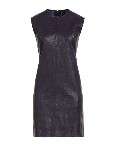 ISAAC SELLAM EXPERIENCE Short dress Dark purple 100% Lambskin