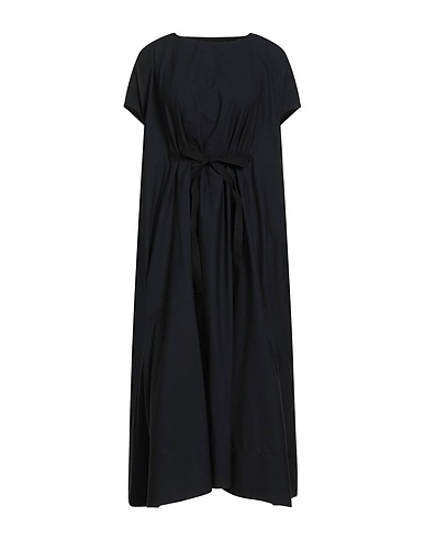 MAISON MARGIELA Midi-Kleid Schwarz 100% Baumwolle