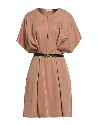 LIU •JO Short dress Light brown 77% Viscose, 23% Polyester