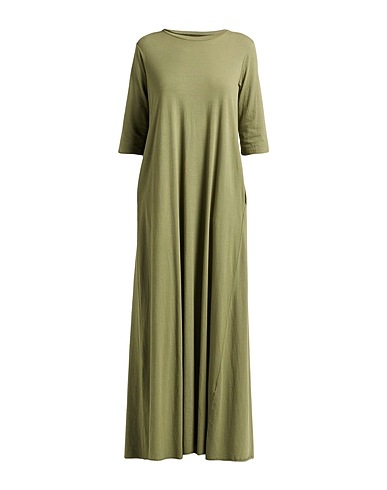 LABO.ART Long dress Military green 94% Cotton, 6% Elastane