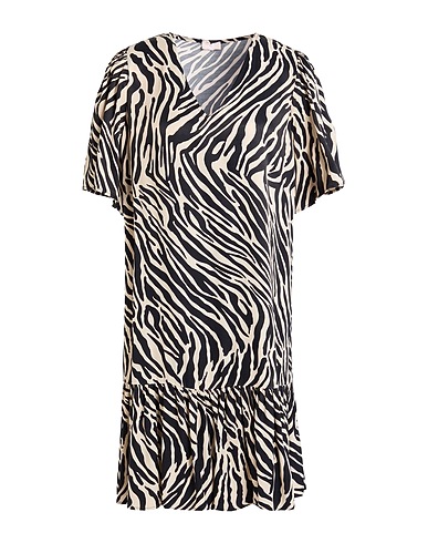 LIU •JO Короткое платье Бежевый 100% Вискоза