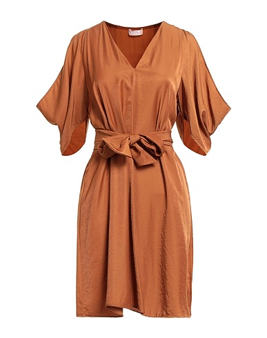 LIU •JO Short dress Camel 69% Viscose, 31% Polyester