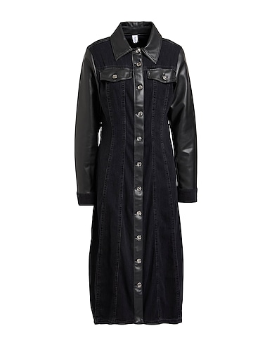 LIU •JO Denim dress Black 100% Cotton, Polyester