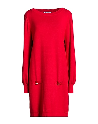 BLUGIRL Minivestido Rojo 55% Viscosa, 45% Poliamida