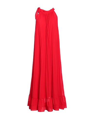 DIXIE Midi dress Red 100% Polyester