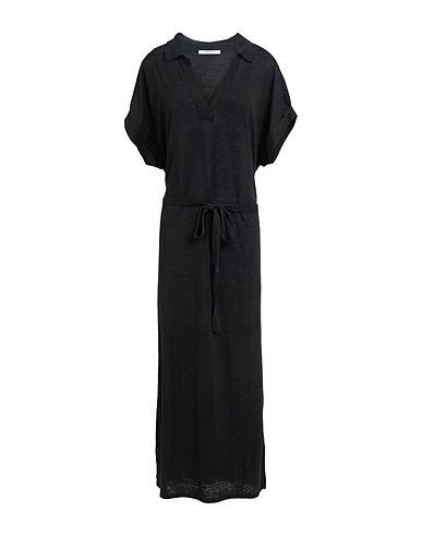 KANGRA Long dress Black 100% Linen