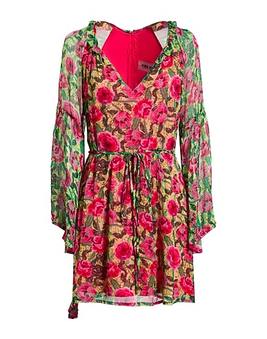 PINK MEMORIES Short dress Fuchsia 100% Viscose