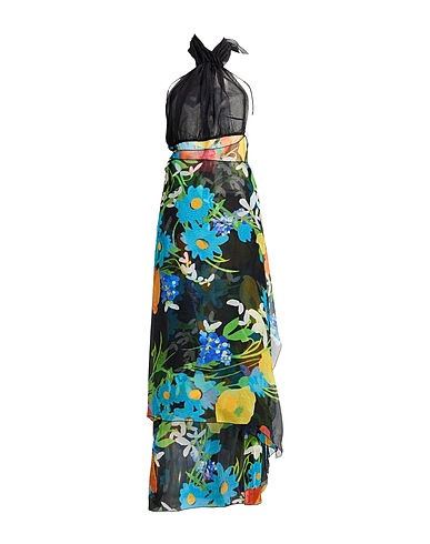 BURBERRY Long dress Black 83% Silk, 17% Polyamide