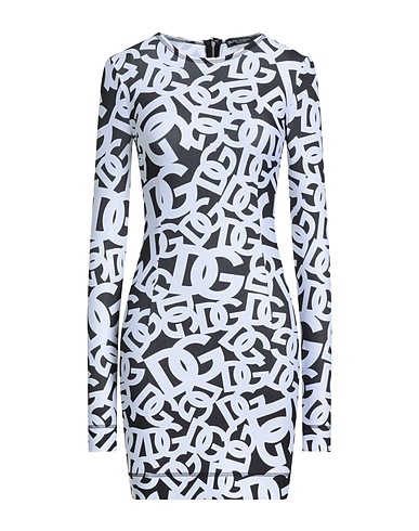 DOLCE&GABBANA Sheath dress Black 90% Polyester, 10% Elastane