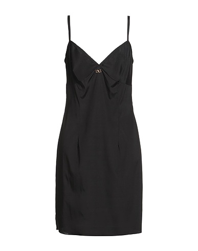DOLCE&GABBANA Midi dress Black 70% Silk, 14% Cotton, 10% Polyamide, 6% Viscose