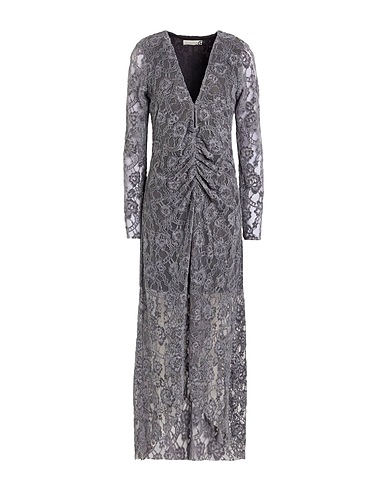HAVEONE Long dress Grey 100% Polyamide, Polyester