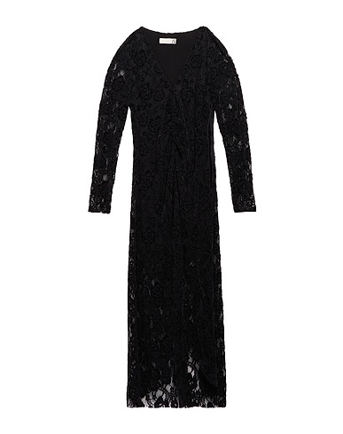 HAVEONE Long dress Black 100% Polyamide, Polyester
