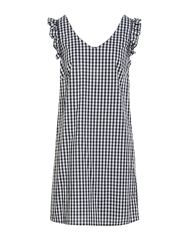 LIU •JO Short dress Black 72% Cotton, 26% Polyamide, 2% Elastane