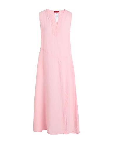 MAX&Co. Long dress NOVELLA
 Light pink 100% Linen