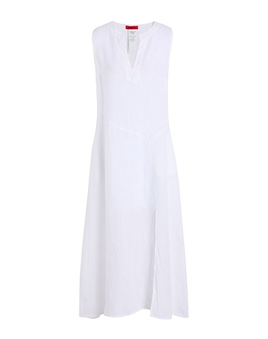 MAX&Co. Long dress NOVELLA
 White 100% Linen