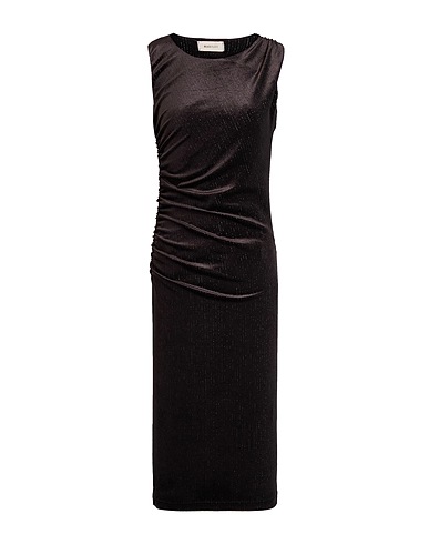 MARYLEY Midi dress Black 90% Polyester, 9% Elastane, 1% Lurex®