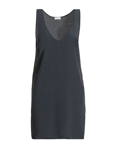 BRUNELLO CUCINELLI Elegant dress Charcoal 74% Acetate, 26% Silk