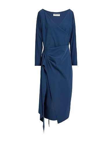CHIARA BONI LA PETITE ROBE Elegant dress Navy 75% Polyamide, 25% Elastane