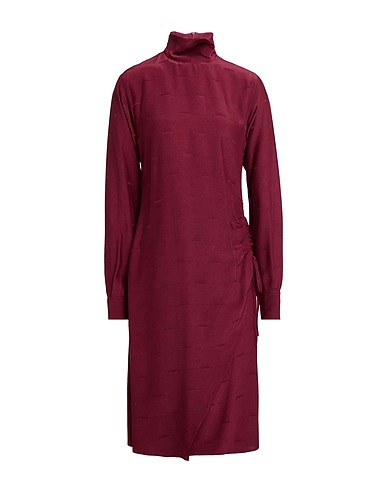 ICEBERG Midi dress Burgundy 58% Acetate, 42% Viscose
