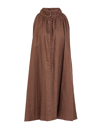 SAGE AND IVY Vestito corto Marrone 100% Lino