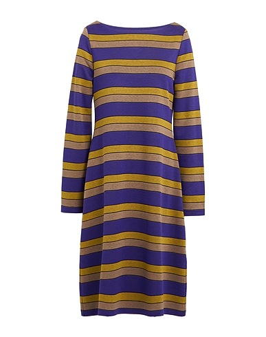 GALLO Midi-Kleid Violett 57% Polyester, 38% Baumwolle, 5% Elastan