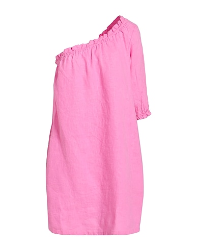 XíRENA Kurzes Kleid Rosa 100% Leinen