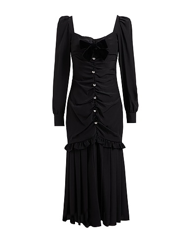 ALESSANDRA RICH Midi dress Black 100% Silk