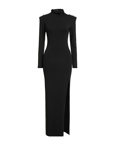 GIULIA N COUTURE Long dress COUTURE Black 95% Viscose, 5% Elastane
