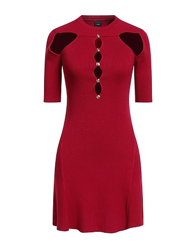 PINKO Short dress Burgundy 72% Viscose, 28% Polyester