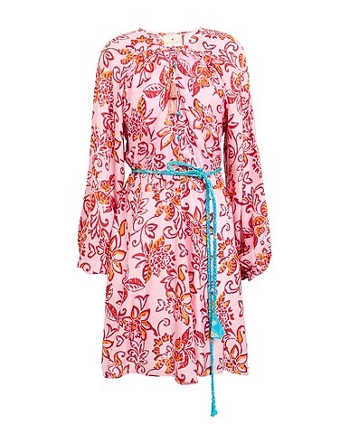 HANNAH Short dress Pink 100% Silk